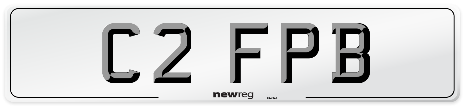 C2 FPB Number Plate from New Reg